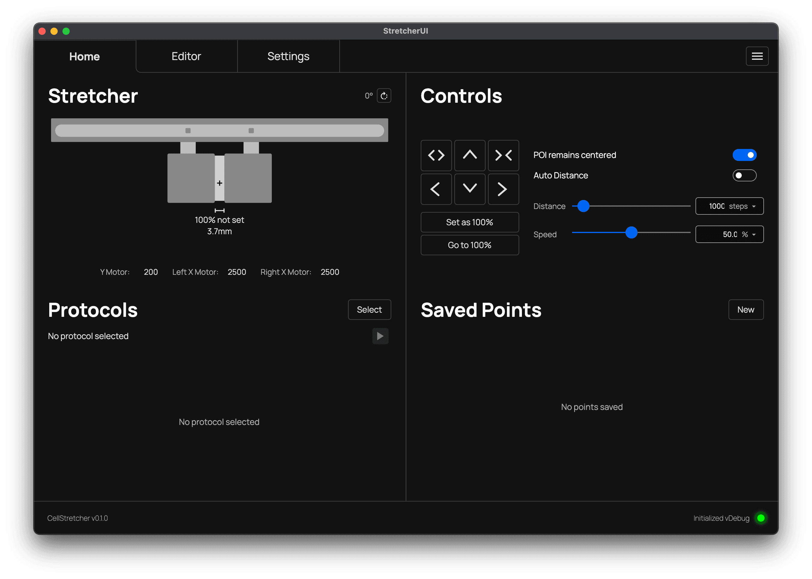 Manual controls