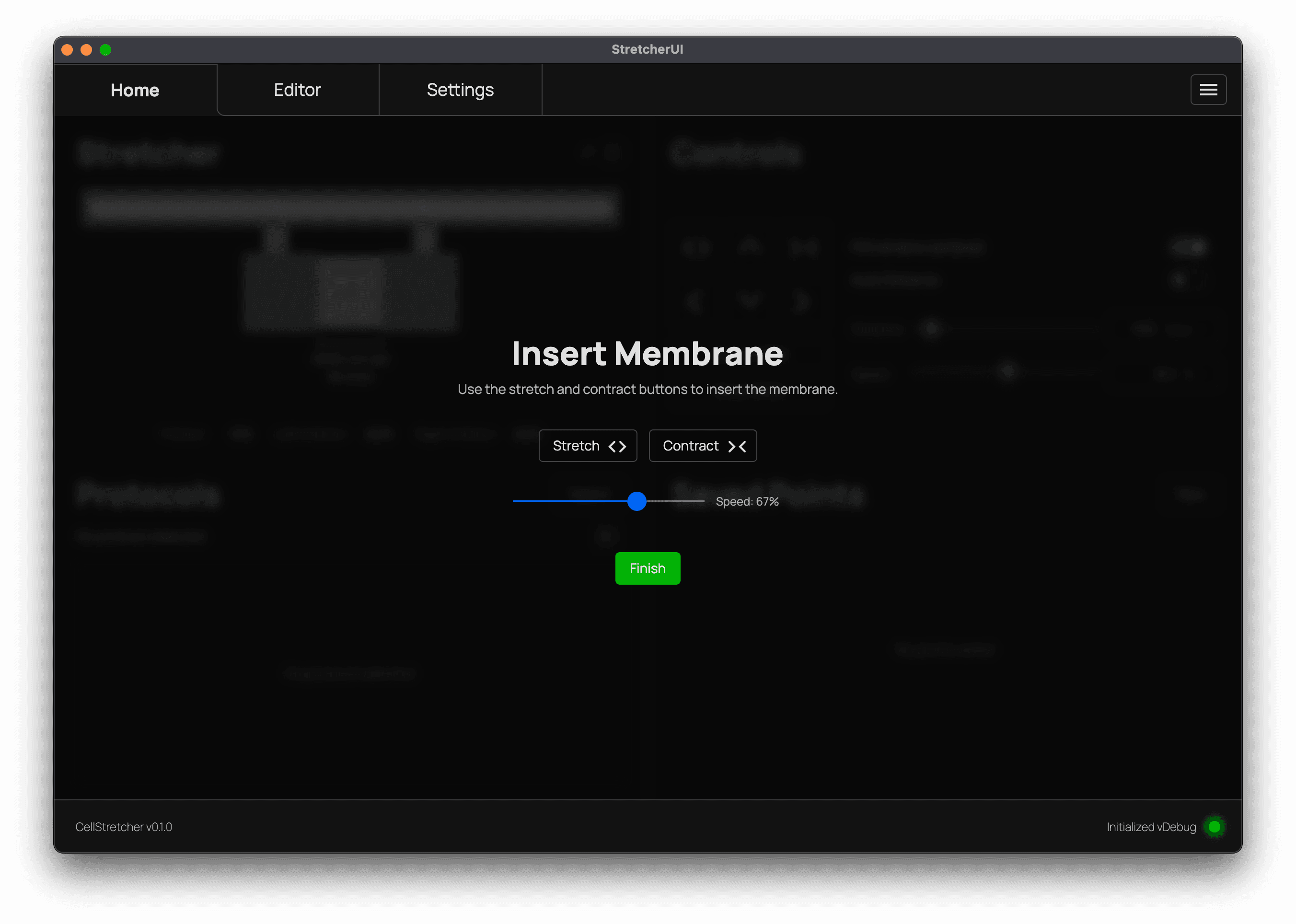Insert membrane screen